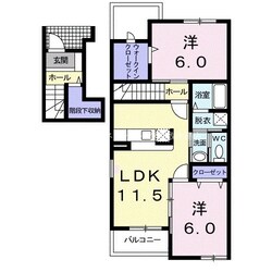 サン　グレイスＡの物件間取画像